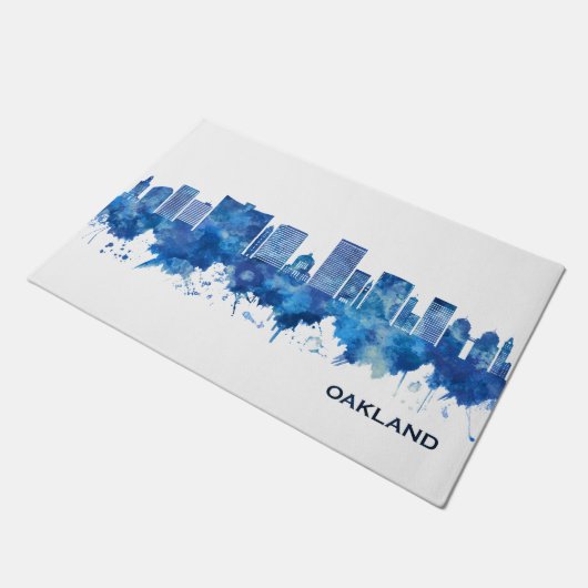 Paillasson Oakland California Skyline Blue (Incliné)