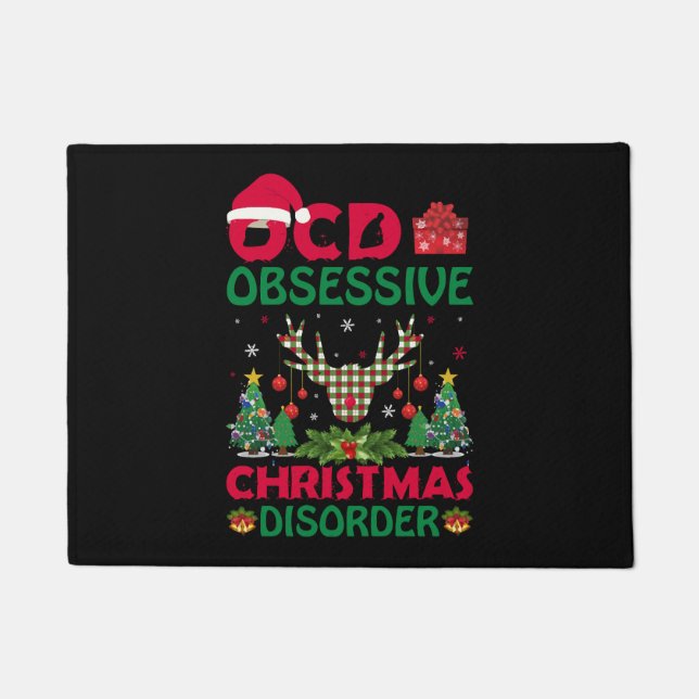 Paillasson Ocd Trouble obsessionnel de Noël (Devant)