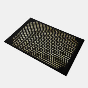 Paillasson Octagon Métal Grating Gold Foil Effet Grate