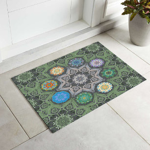 Paillasson Octo plus brillant arabesque Moorisque Pierre vert