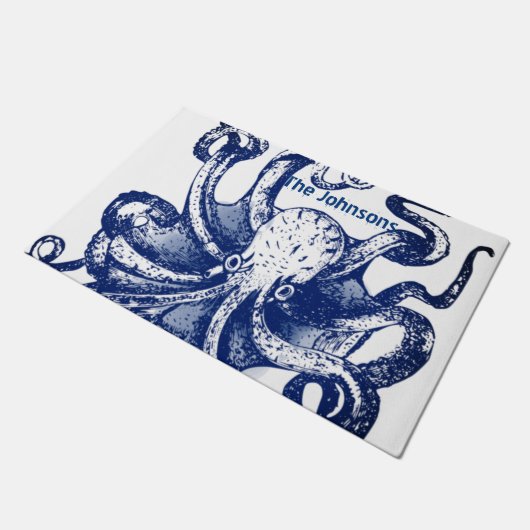 Paillasson Octopus bleu (Incliné)