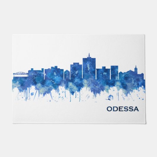 Paillasson Odessa Texas Skyline Blue (Devant)