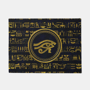 Paillasson Oeil égyptien d'or de Horus - Wadjet