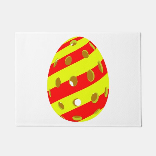 Paillasson Oeuf de Pickleball de Pâques (Devant)