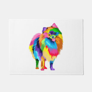 Paillasson Oeuvre colorée de Poméranie - Animal Amoureux des