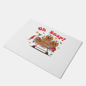 Paillasson Oh Snap Gingerbread École infirmière Noël classiqu (Incliné)