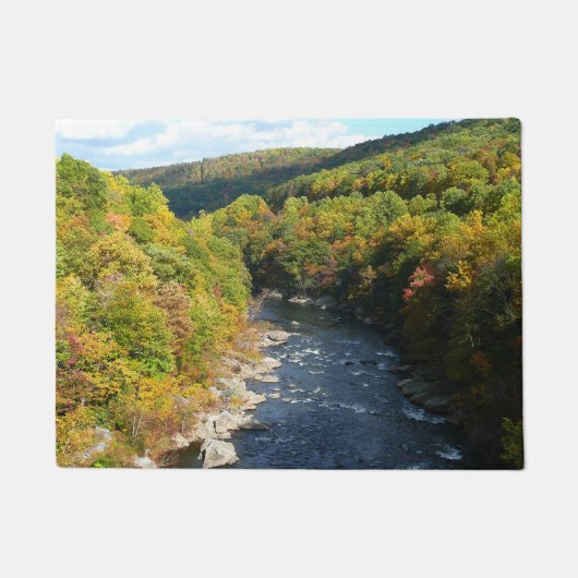 Paillasson Ohiopyle River à l'automne I Pennsylvanie Automne (Devant)