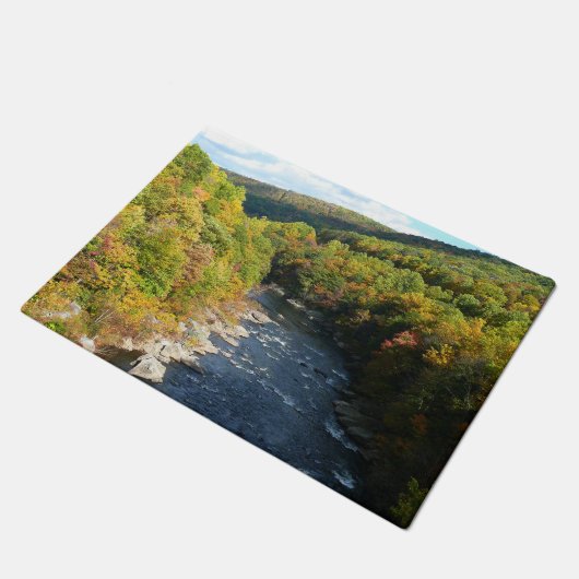 Paillasson Ohiopyle River à l'automne I Pennsylvanie Automne (Incliné)