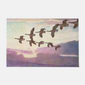 Paillasson Oies du Canada au printemps par Newell Convers Wye (Devant)