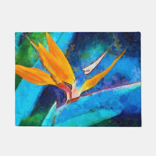 Paillasson oiseau de fleur de paradis (Devant)