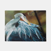 Paillasson Oiseau de héron bleu (Devant)