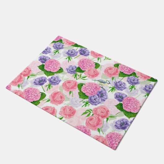 Paillasson Oiseau et fleurs (Incliné)