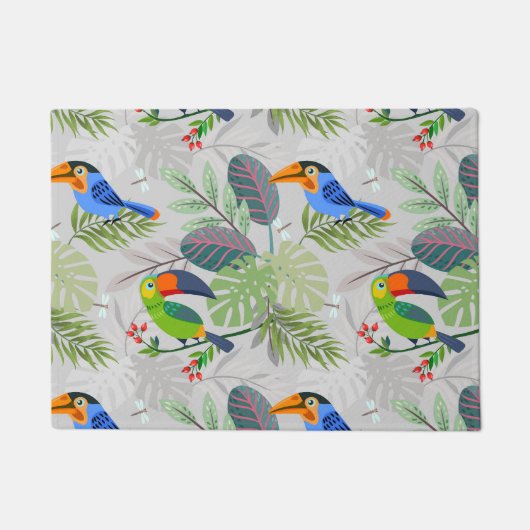 Paillasson Oiseau Toucan mignon, Motif de tous les jours, Aqu (Devant)