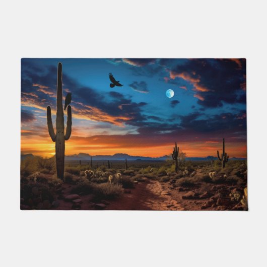 Paillasson Oiseaux Crows of Desert Paysage Sud-ouest (Devant)