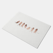 Paillasson Oiseaux de cuivre Faux modernes et simples | Mat d (Incliné)