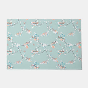 Paillasson Oiseaux et fleurs