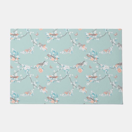 Paillasson Oiseaux et fleurs (Devant)