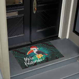 Paillasson Oiseaux tropicaux de jungle de Mele Kalikimaka