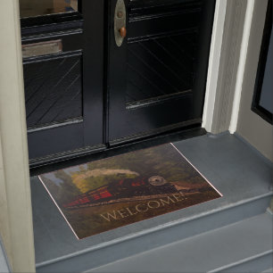 Paillasson Old Steam Engine, Original par Gary Poling