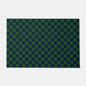 Paillasson Oliphant tartan bleu vert plaid (Devant)