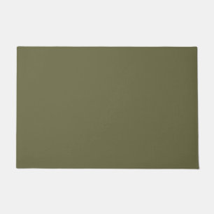 Paillasson Olive vert Terre couleur solide Imprimer