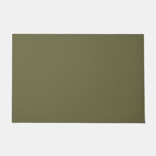 Paillasson Olive vert Terre couleur solide Imprimer (Devant)