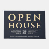Paillasson OPEN HOUSE FOR SALE Real Estate Agent Realtor Blue (Devant)