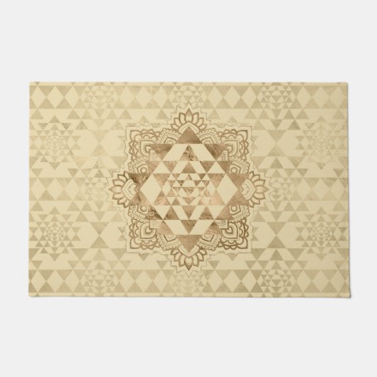 Paillasson Or de pastel de Sri Yantra/Sri Chakra (Devant)