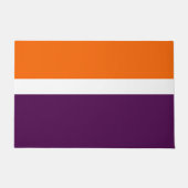 Paillasson Orange blanc violet couleur pâle Conception des bl (Devant)