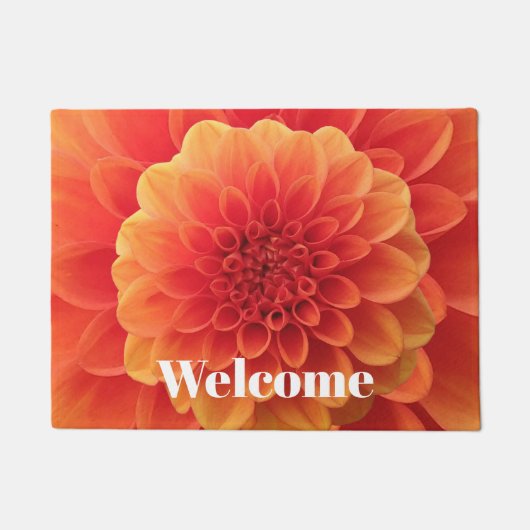 Paillasson Orange Dahlia (Devant)