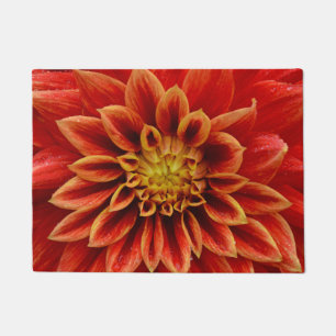Paillasson Orange dahlia beauté