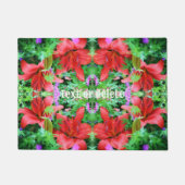 Paillasson Orange Daylilies Abstrait Flower Art Personnalisé (Devant)