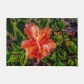 Paillasson Orange Hibiscus Beauté (Devant)