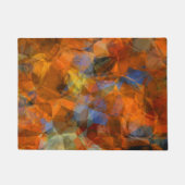 Paillasson Orange rouillé Conception abstraite moderne (Devant)