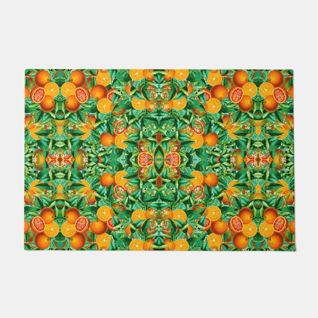 PAILLASSON ORANGES TROPICAUX PORTE MAT (Devant)