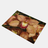 Paillasson Orchidées de Pêche avec Raindrops Floral (Incliné)
