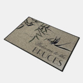 Paillasson Oriental Zen Accent Bambou Personnalisé (Incliné)