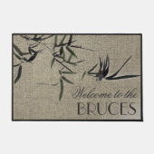 Paillasson Oriental Zen Accent Bambou Personnalisé (Devant)