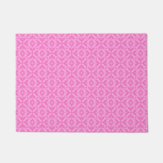 Paillasson Ornamental Pink Damask Breast Cancer Awareness (Devant)