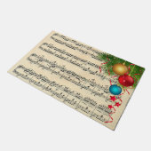 Paillasson Ornements De Noël Sur Musique (Incliné)