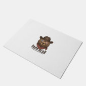 Paillasson Ours Papa Ours Cowboy Patriotique Vintage Vector D (Incliné)