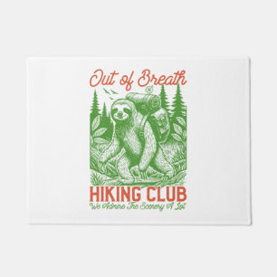Paillasson Out Breath Funny Sloth Randonnée Club