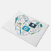 Paillasson Outil dentaire amusant Coeur (Incliné)