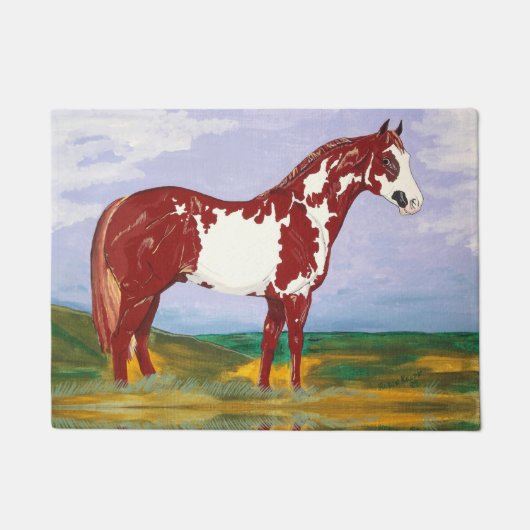 Paillasson Overo Paint Stallion (Devant)