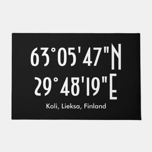 Paillasson Ovimatto de Mökkikoordinaatit (Devant)