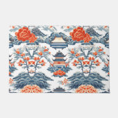 PAILLASSON PAGODES ET FLEURS (Devant)