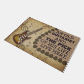 Paillasson Paillasse pour mélomanes, Funny Guitariste (Incliné)