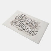 PAILLASSON PAILLASSON: MERRY CHRISTMAS ILLUSTRATION (Incliné)