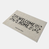 Paillasson Paillette Home de bienvenue (Incliné)