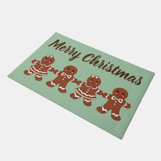 Paillasson Pain d'épices - cadeau de natte de Noël (Incliné)